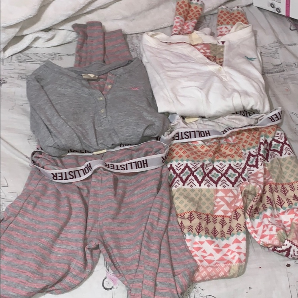 Bundle of girls hollister pj’s
